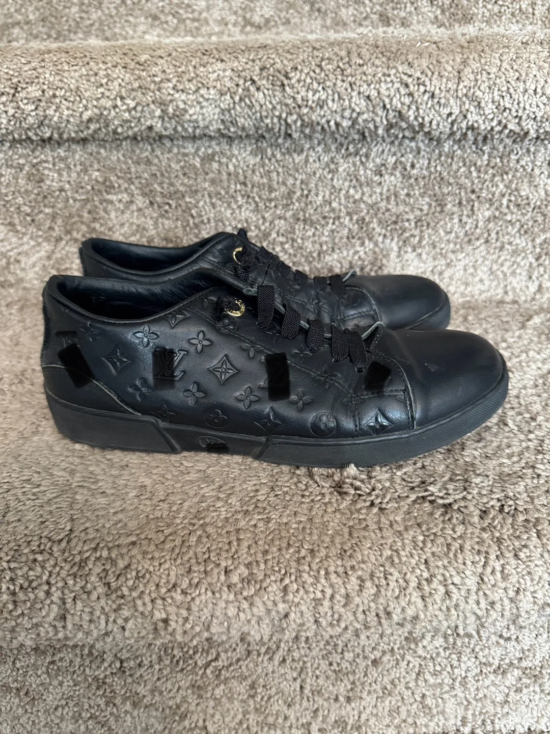Black Leather Sneakers size 37 thumbnail