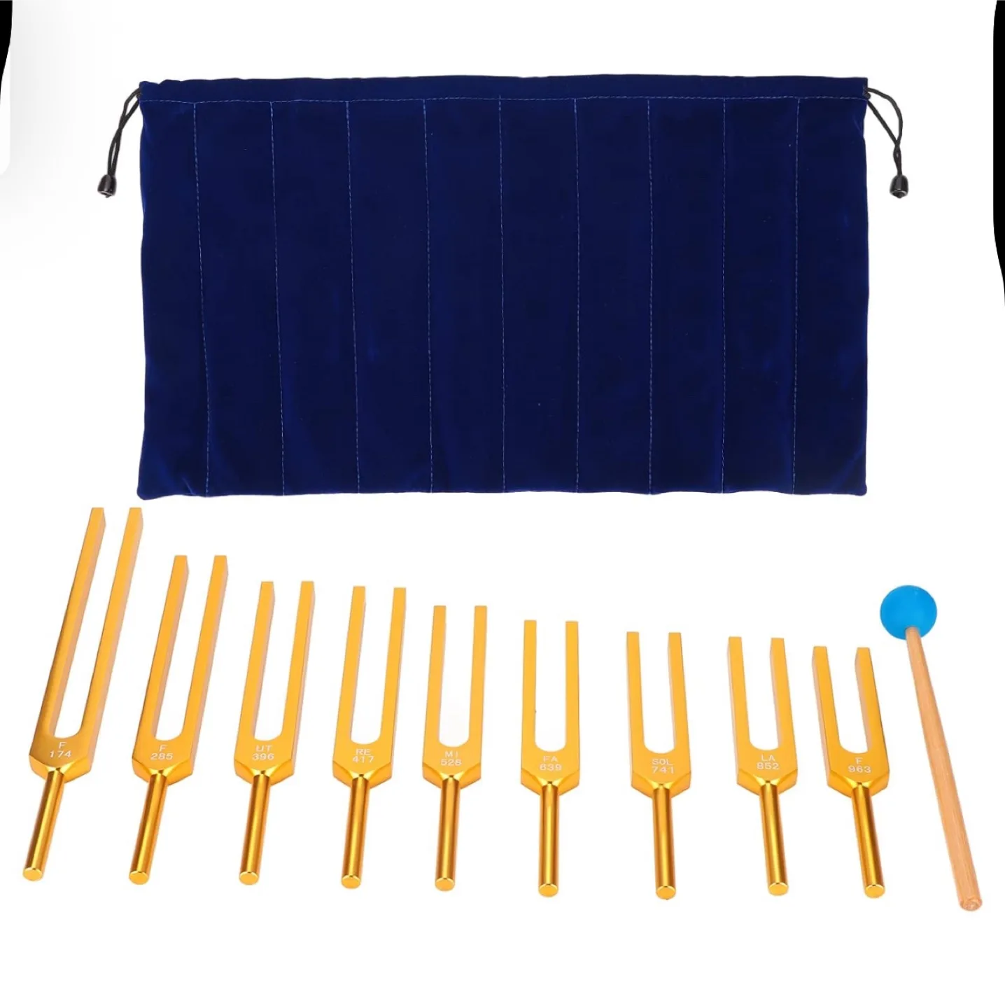 Tuning Fork Set ( 9 pcs) with Mallet & Bag thumbnail