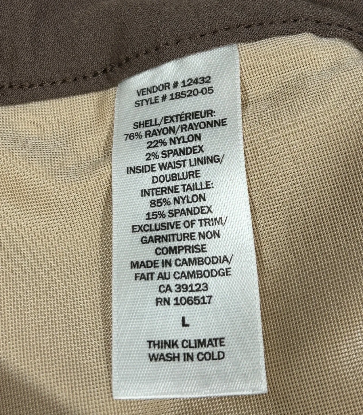 Women’s Ankle Cut Womens Dress Pants (Northern Reflections) image indicator(5)