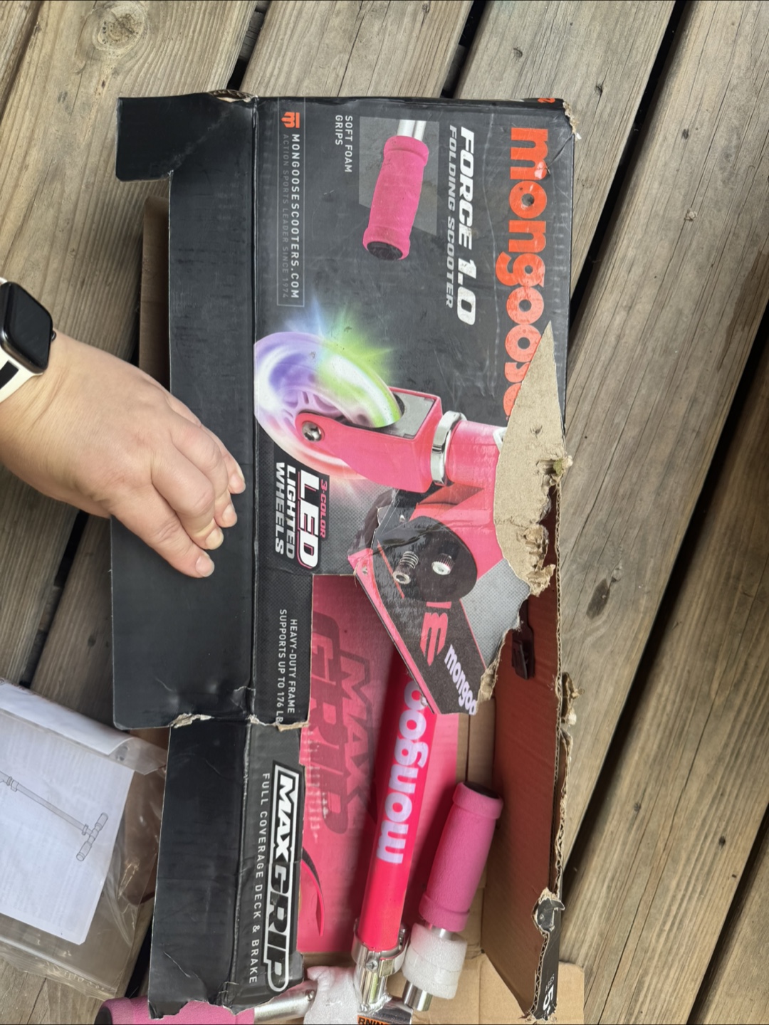 Mongoose Force 1.0 Folding Scooter - Pink 💛