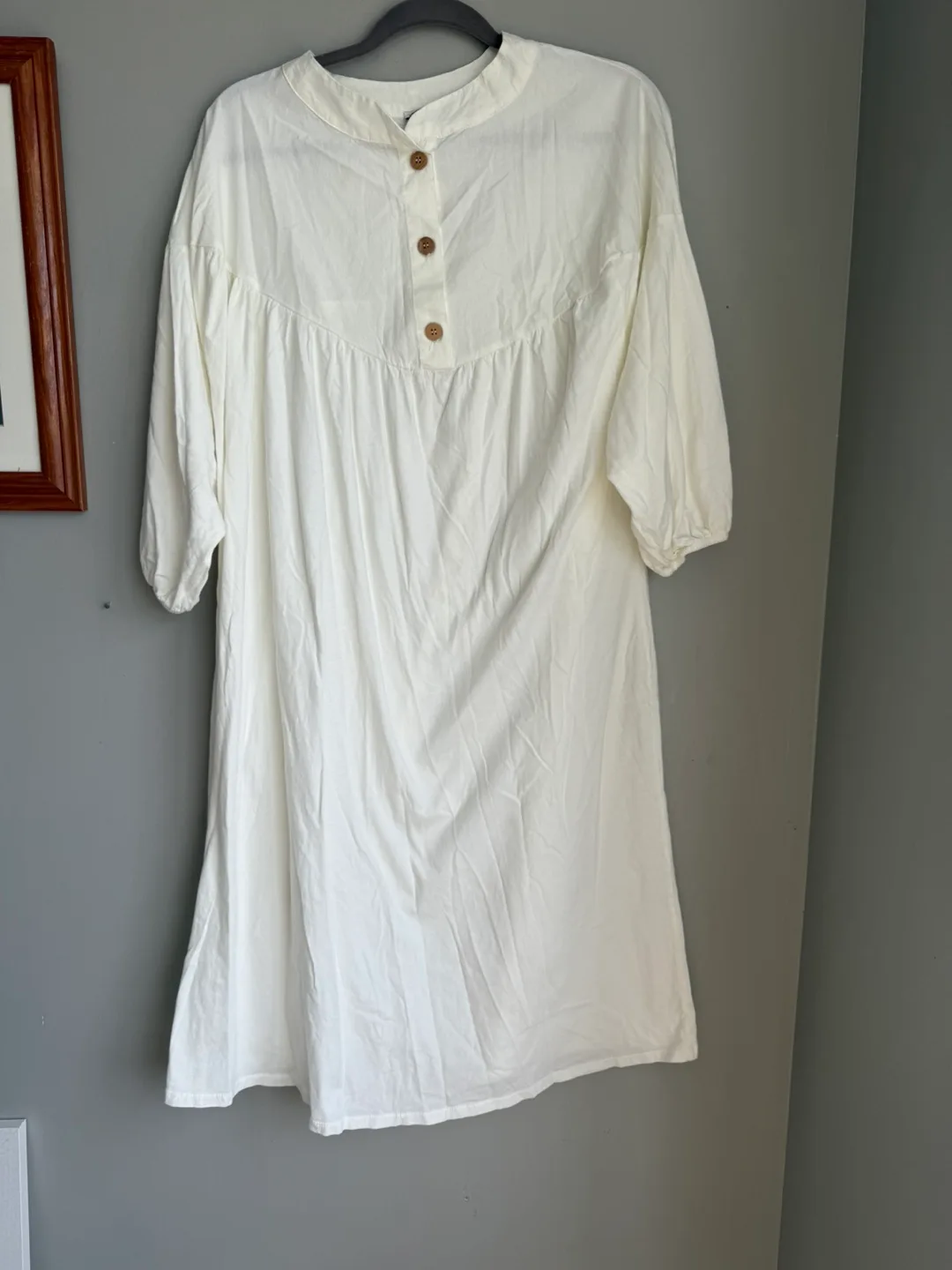 Zara White oversized Dress Size XS image indicator(3)