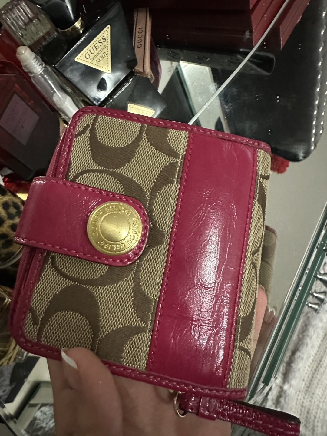 Coach Wallet - Pink & Brown