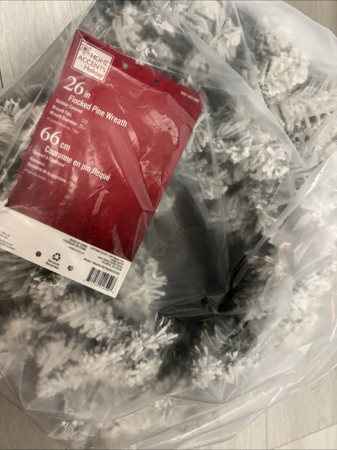 Frosty winter wreaths