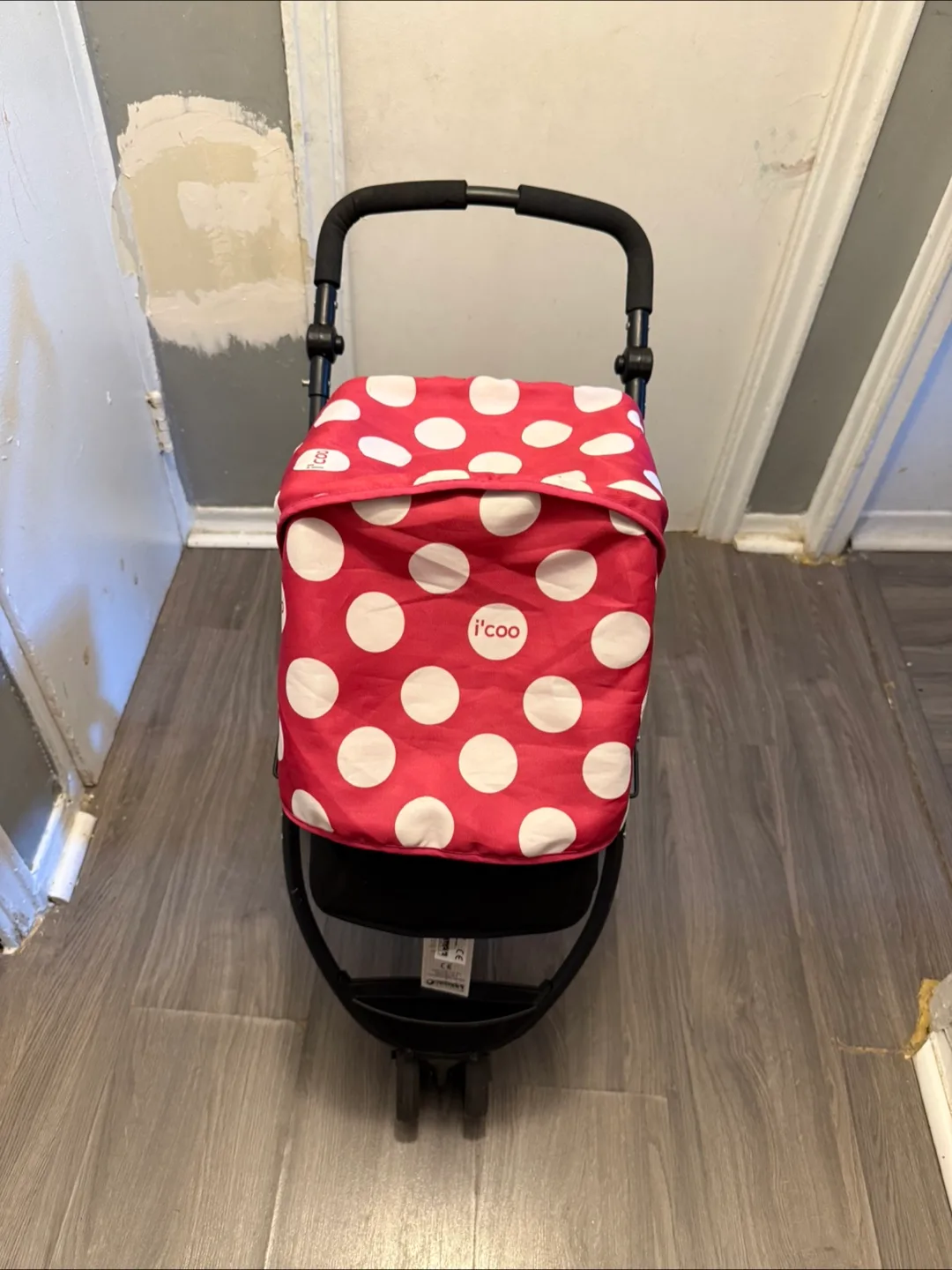 i'coo Doll Stroller - pink Polka Dot image indicator(4)