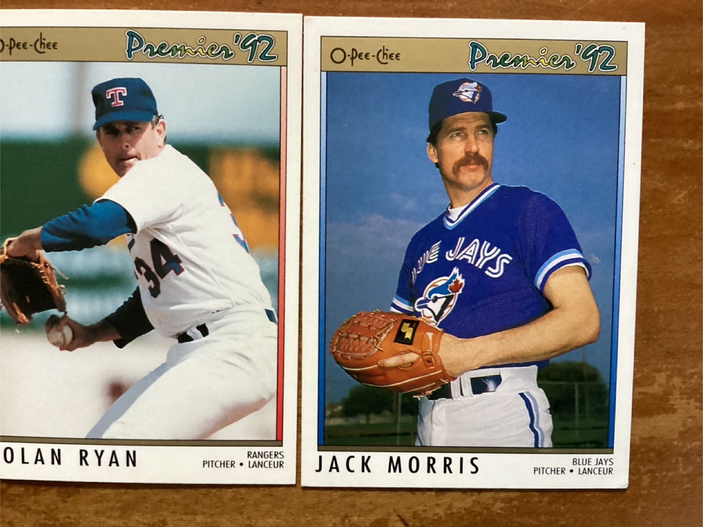 1992 SCORE DOC GOODEN, OPC NOLAN RYAN & JACK MORRIS Cards - photo 4