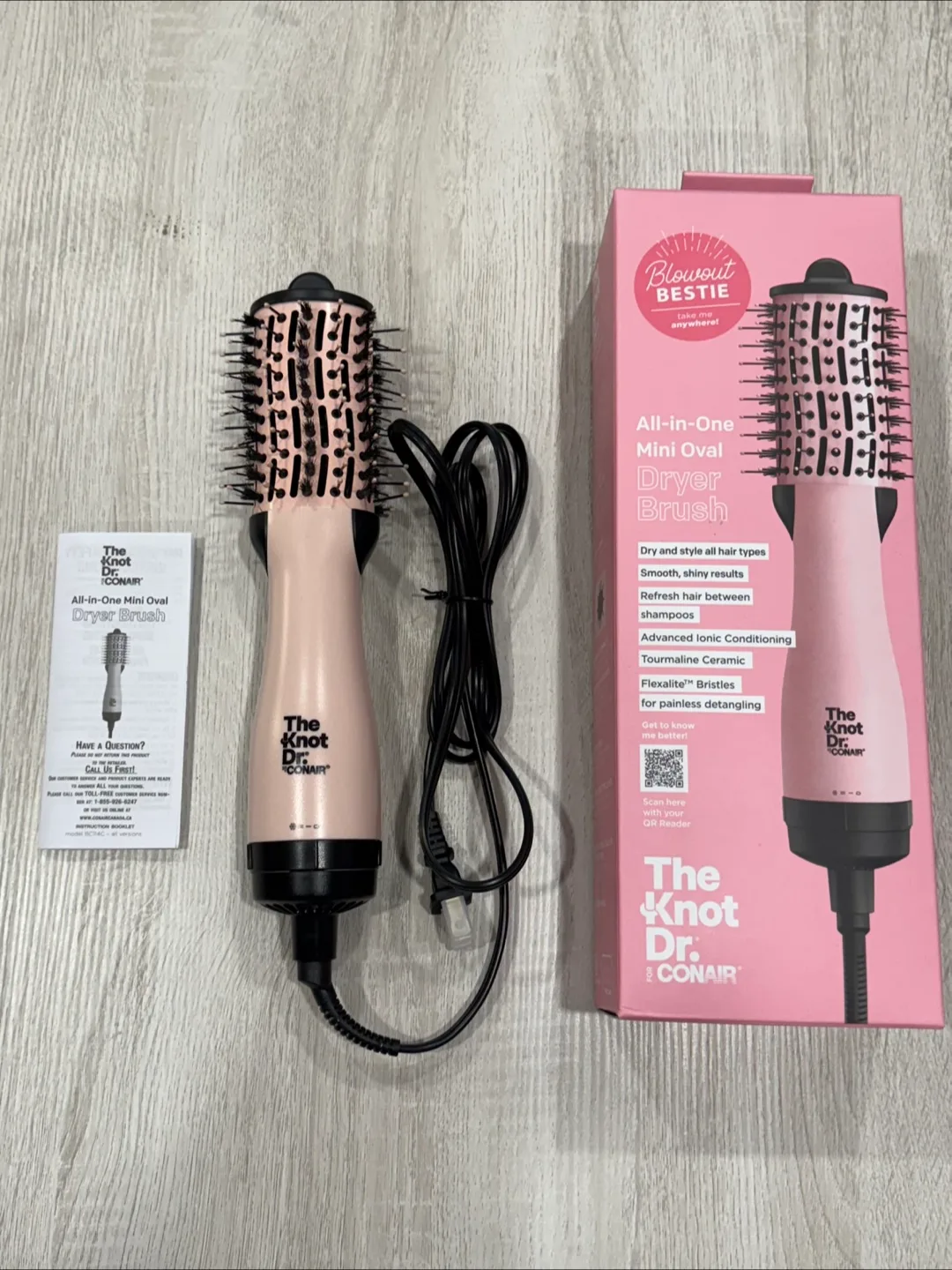 Conair The Knot Dr. All-in-One Mini Oval Dryer Brush image indicator(4)