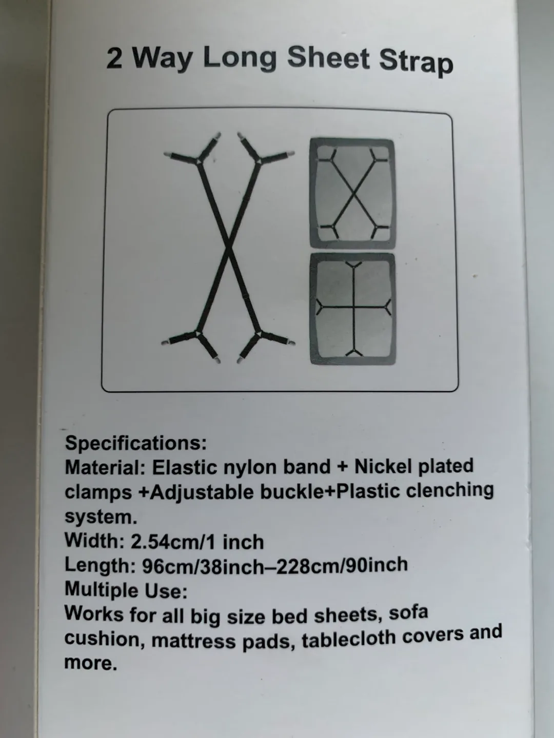 Siaomo Sheet Fasteners - 2 Way Long Sheet Strap image indicator(2)