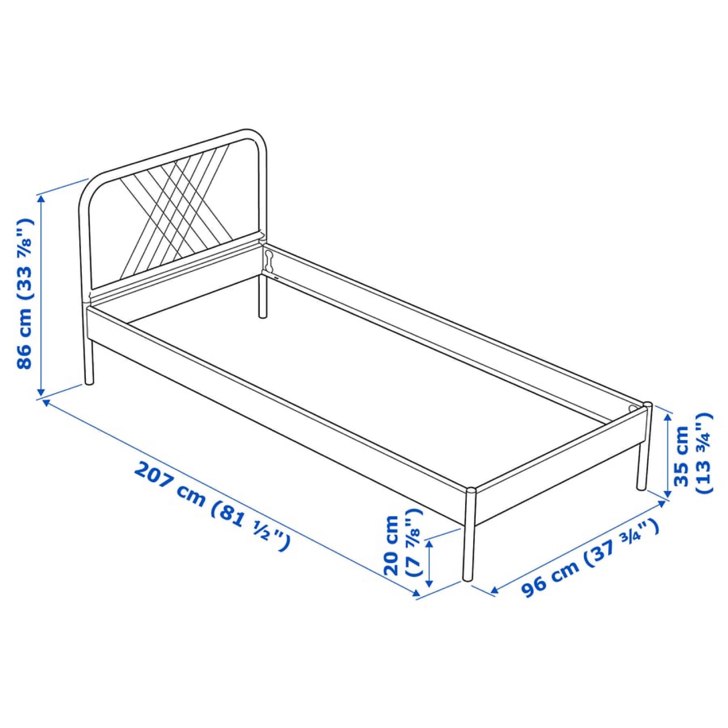 IKEA NESTTUN twin bed frame - like new - photo 2