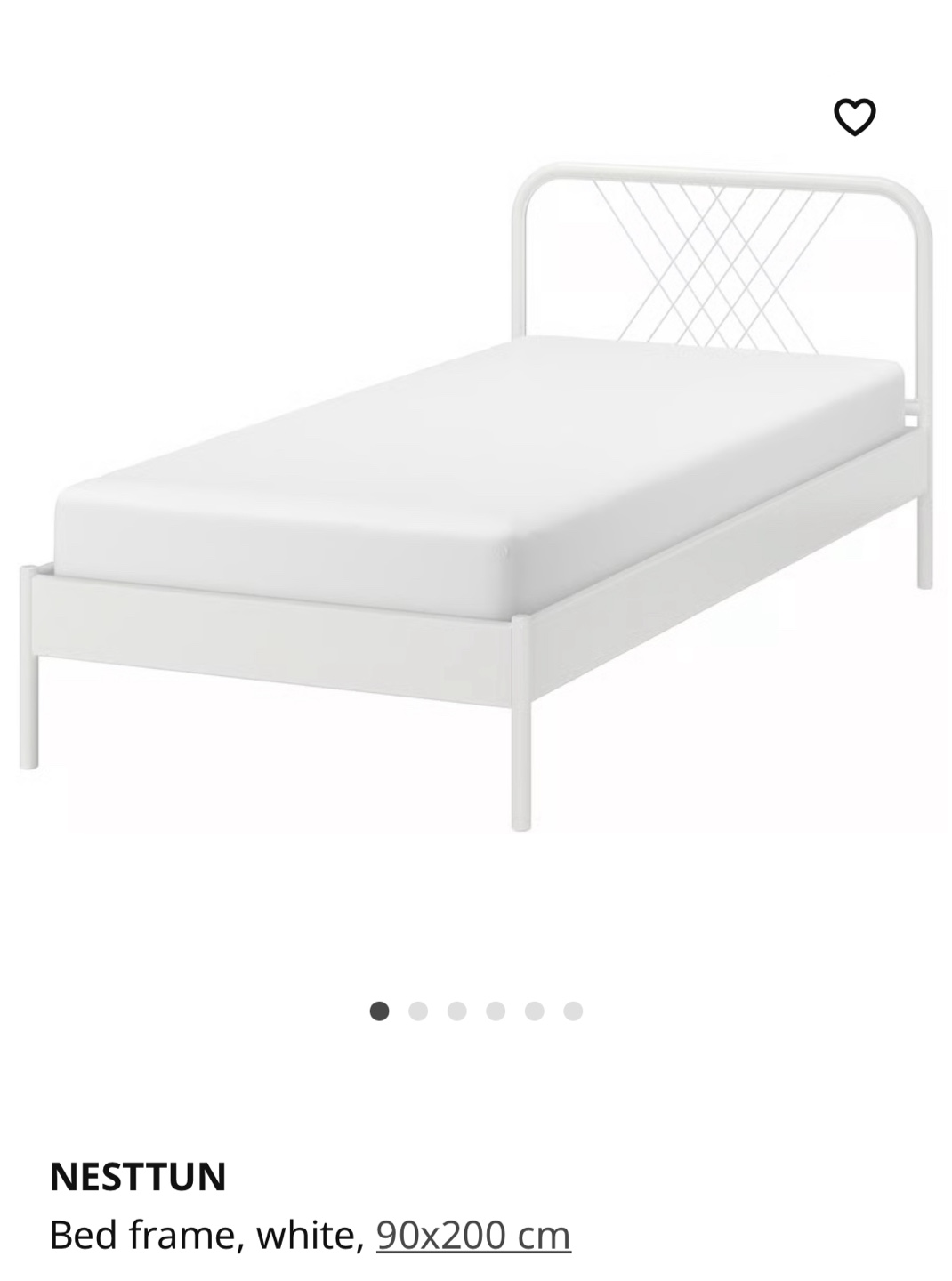 IKEA NESTTUN twin bed frame - like new