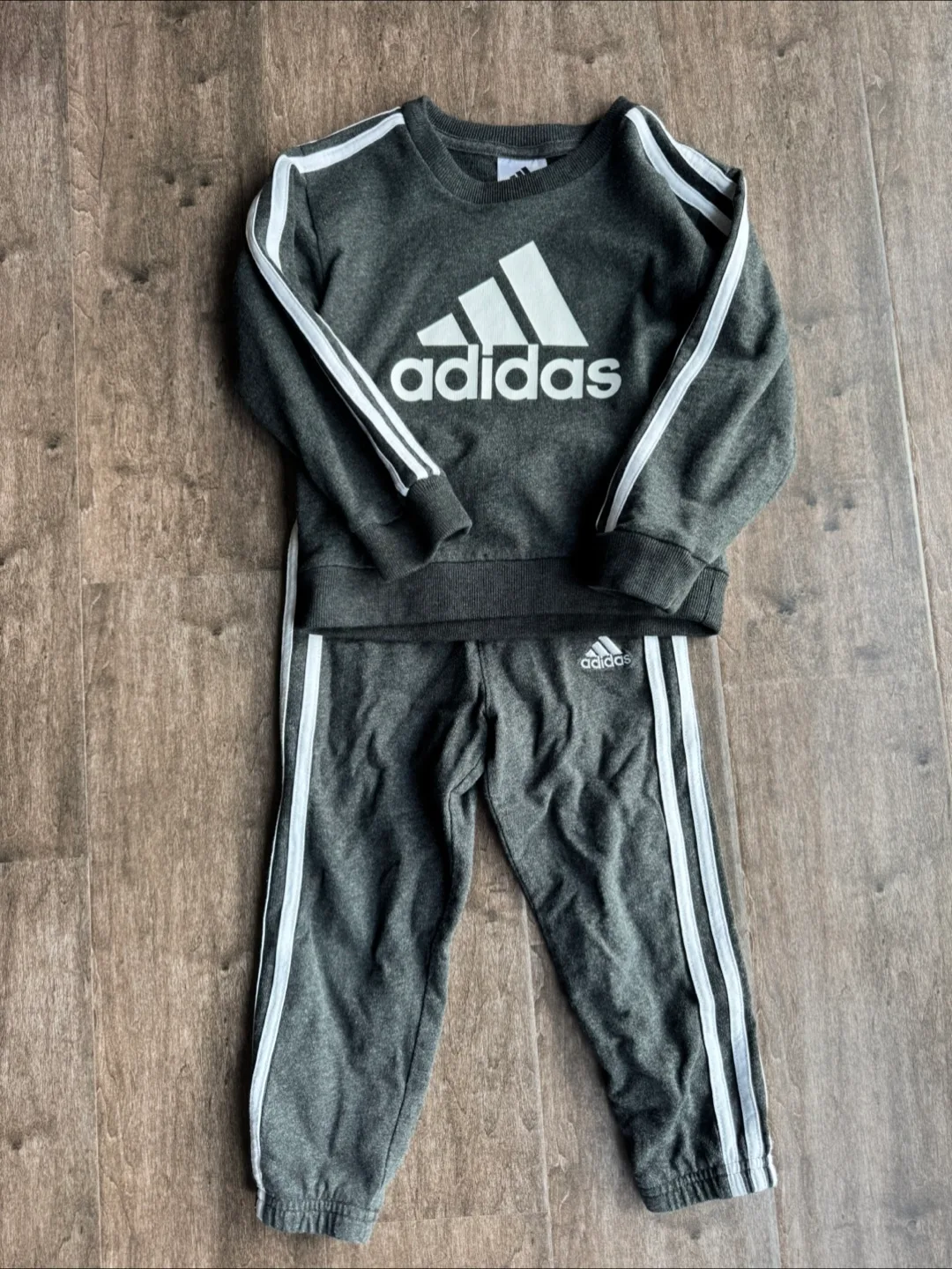 Adidas Kids Tracksuit - Grey thumbnail