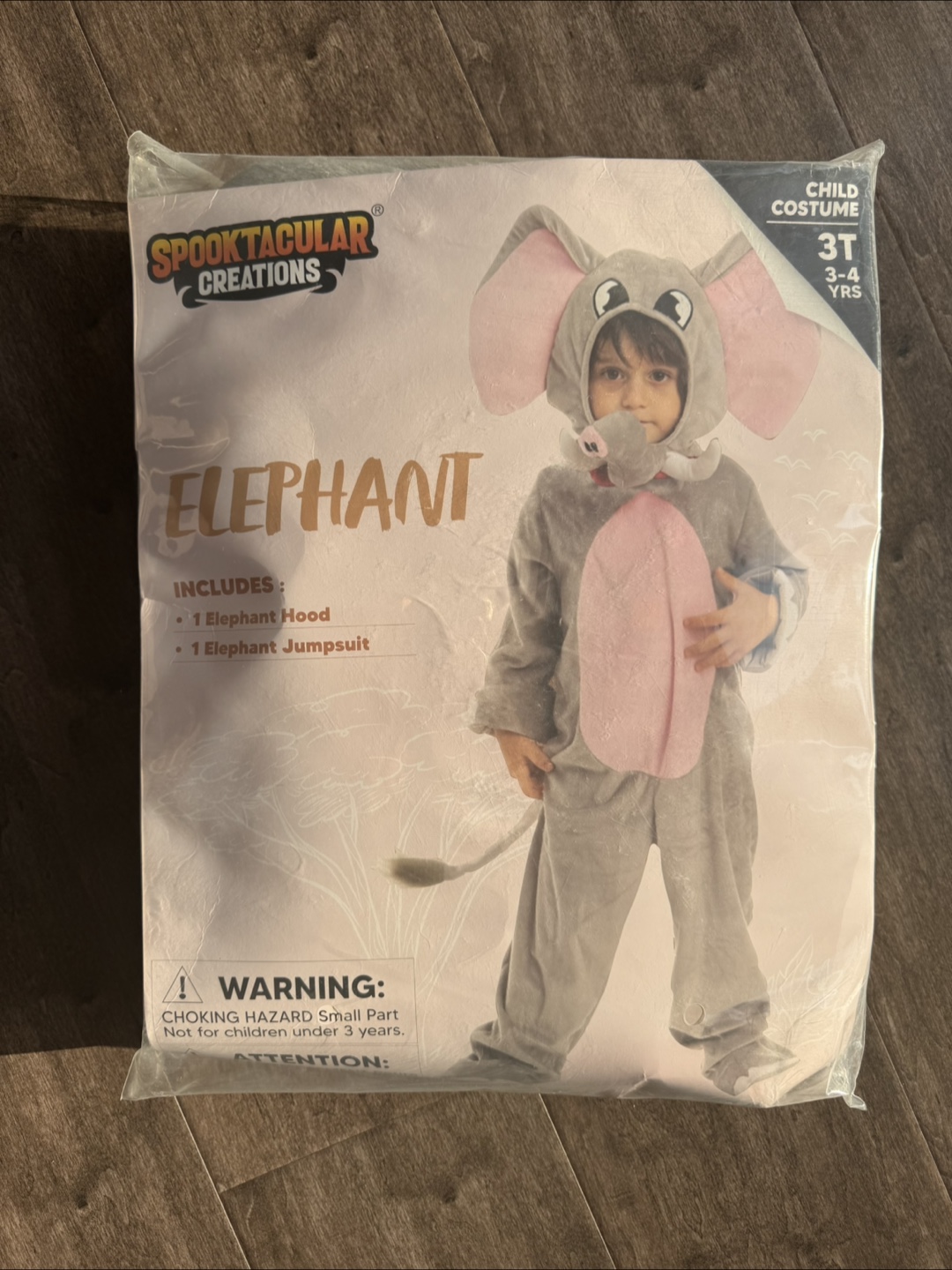 Spooktacular Creations Elephant Costume - Size 3T (New)