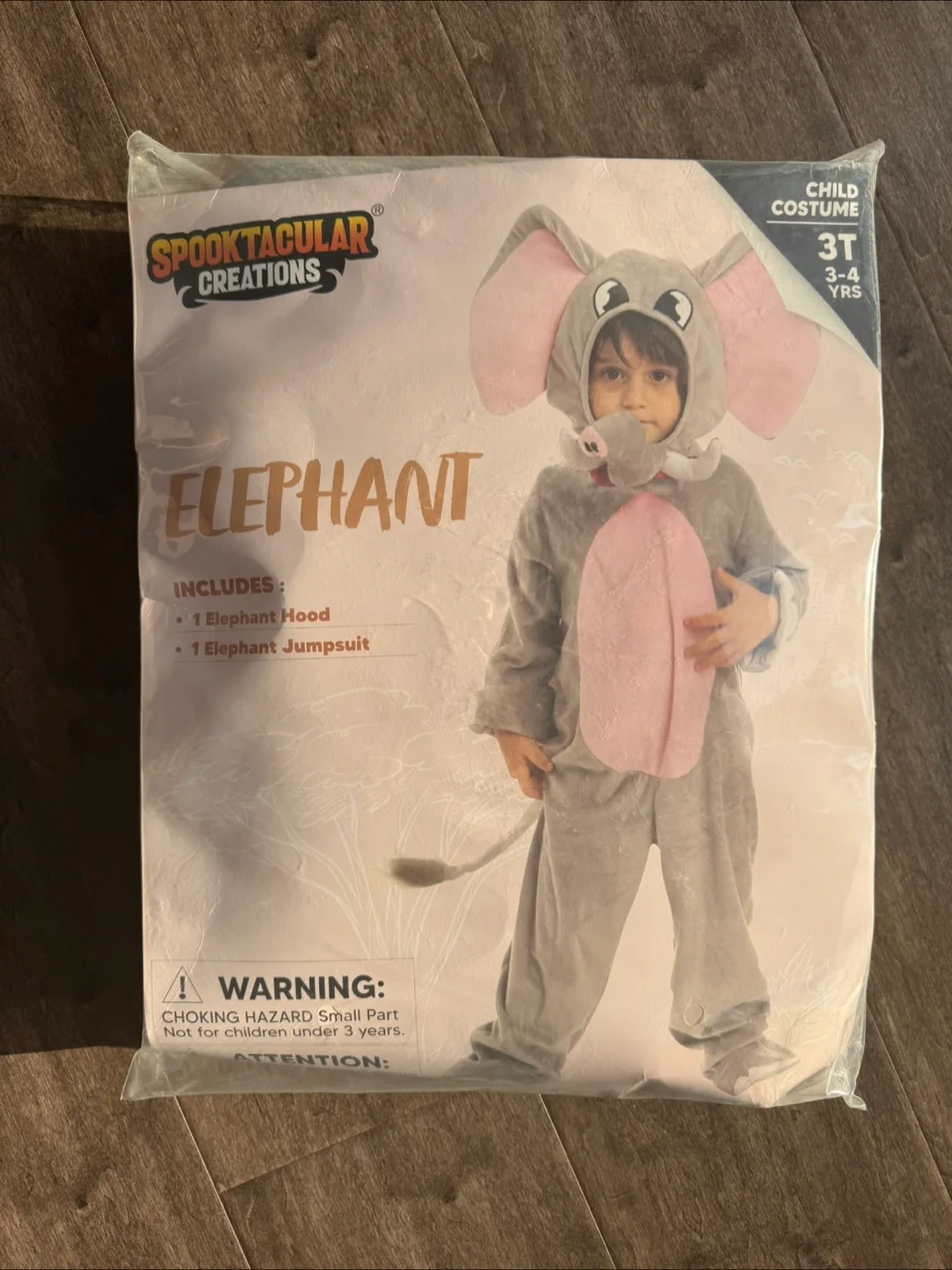 Spooktacular Creations Elephant Costume - Size 3T (New) thumbnail