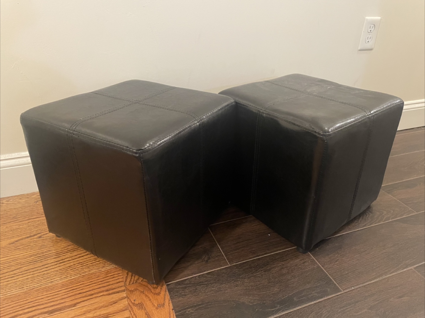 Black Ottoman Cubes