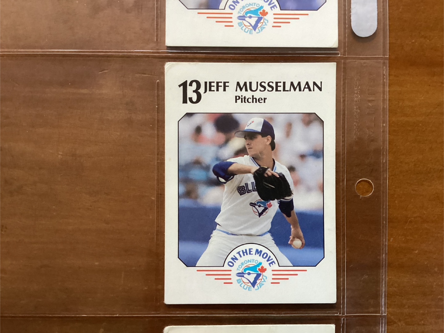 1989 Toronto Blue Jays “ON THE MOVE” Card #’s 12, 13 & 19 - photo 3