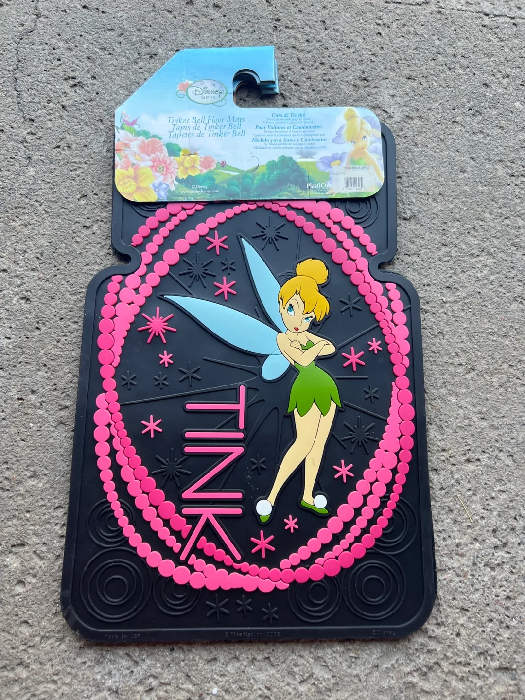 NEW Disney Tinker Bell Car Floor Mats Never Used thumbnail