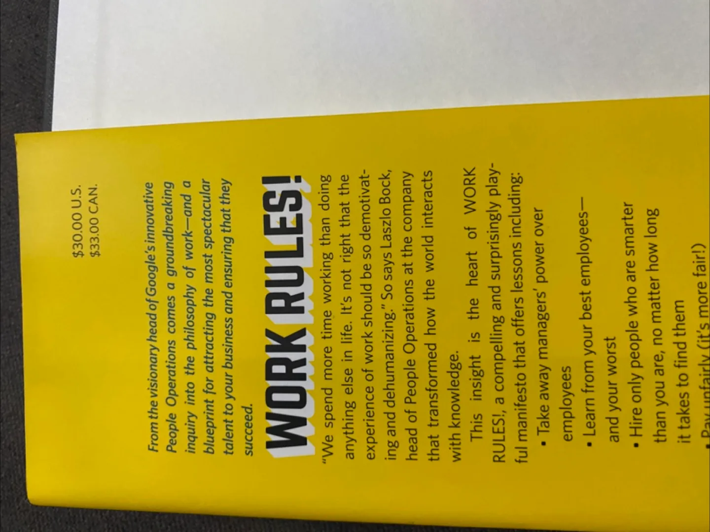 New - Work Rules! by Laszlo Bock image indicator(3)