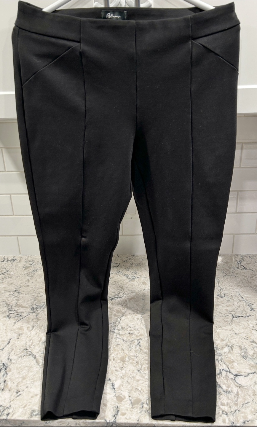 Womens Modern Stretch Black Dress Pants (Reitmans)