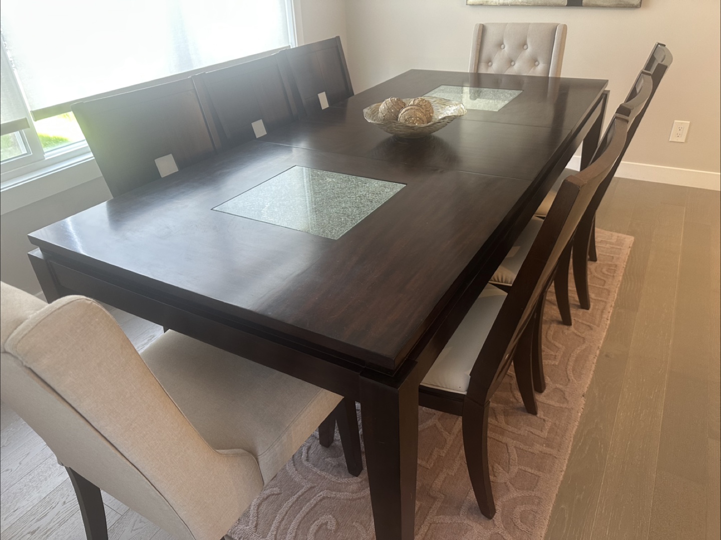 Dining table with 6 chairs
