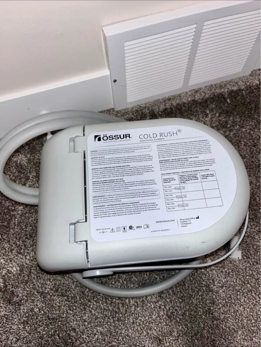 🧡 Össur Cold Rush Cold Therapy System image indicator(2)