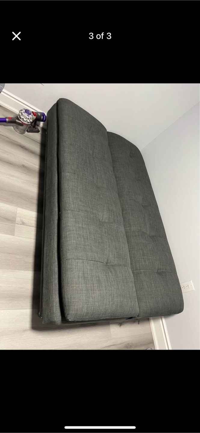 Grey Futon - Great Condition! - photo 3