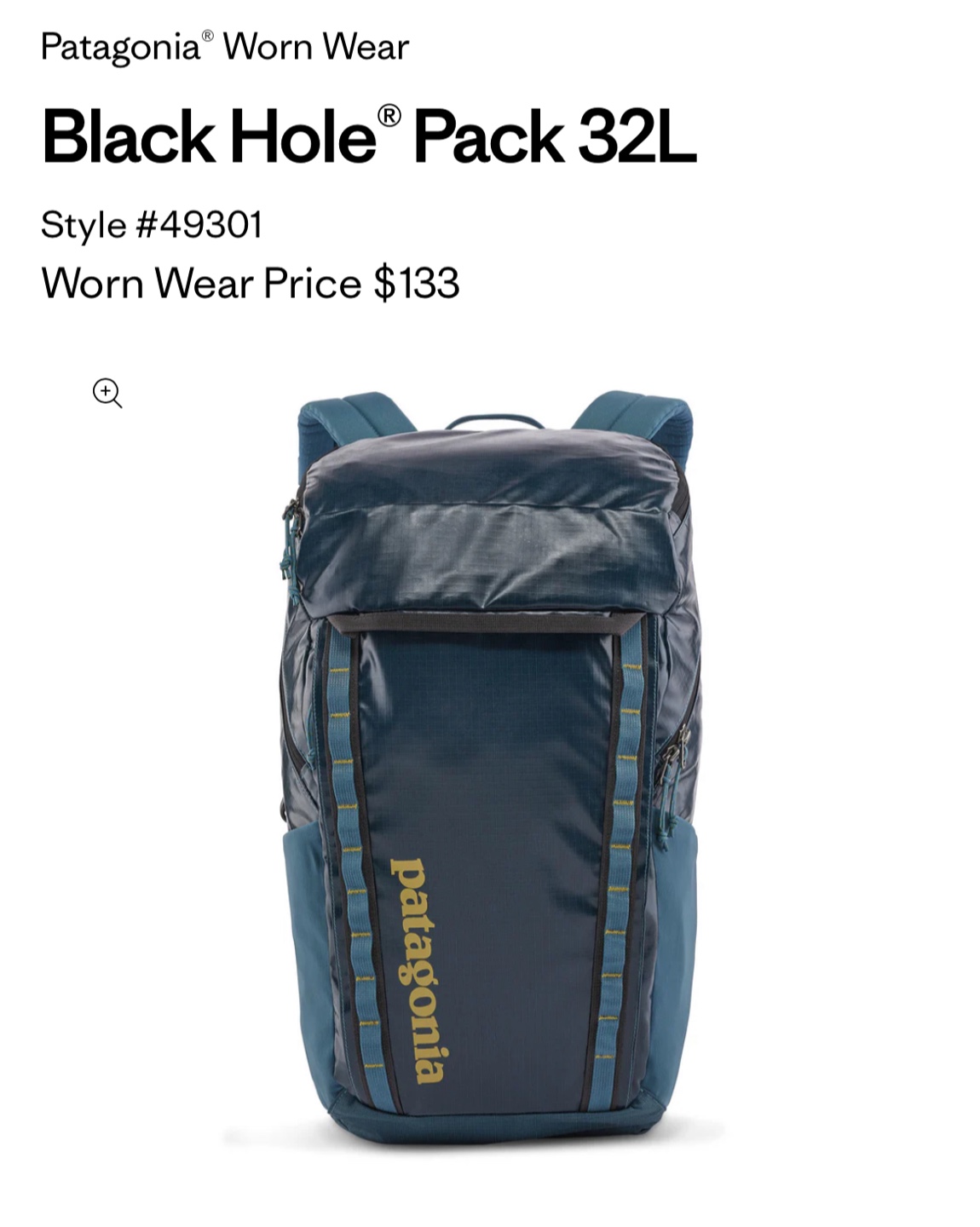 Patagonia Black Hole Pack 32L Olive Green - photo 5