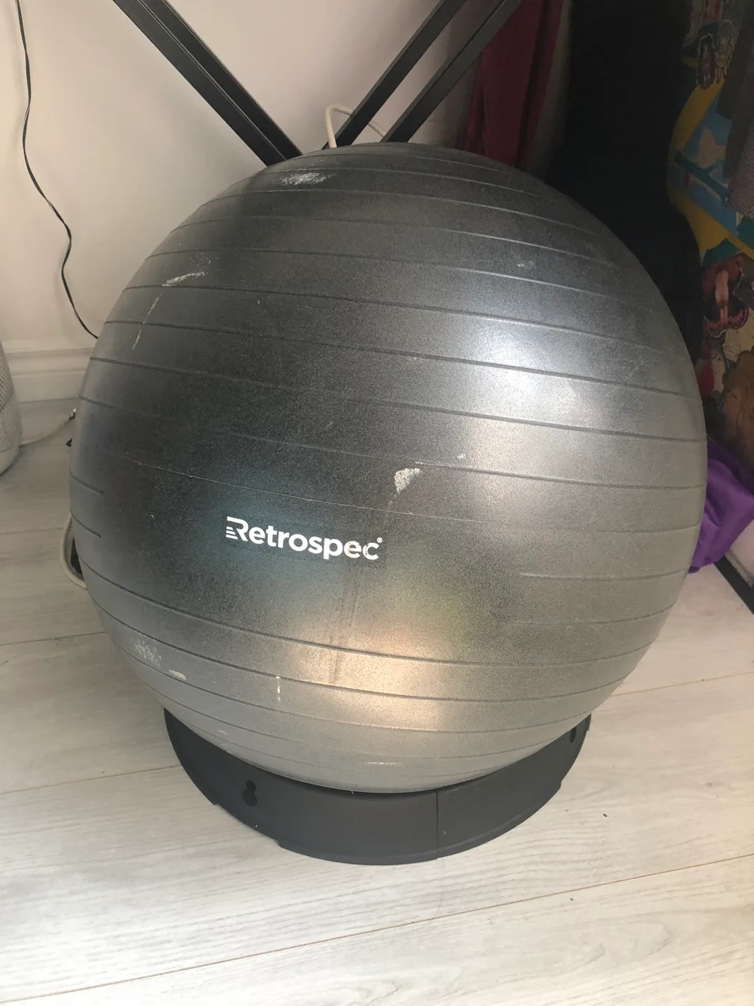 Retrospec Luna Exercise Ball with Base image indicator(3)