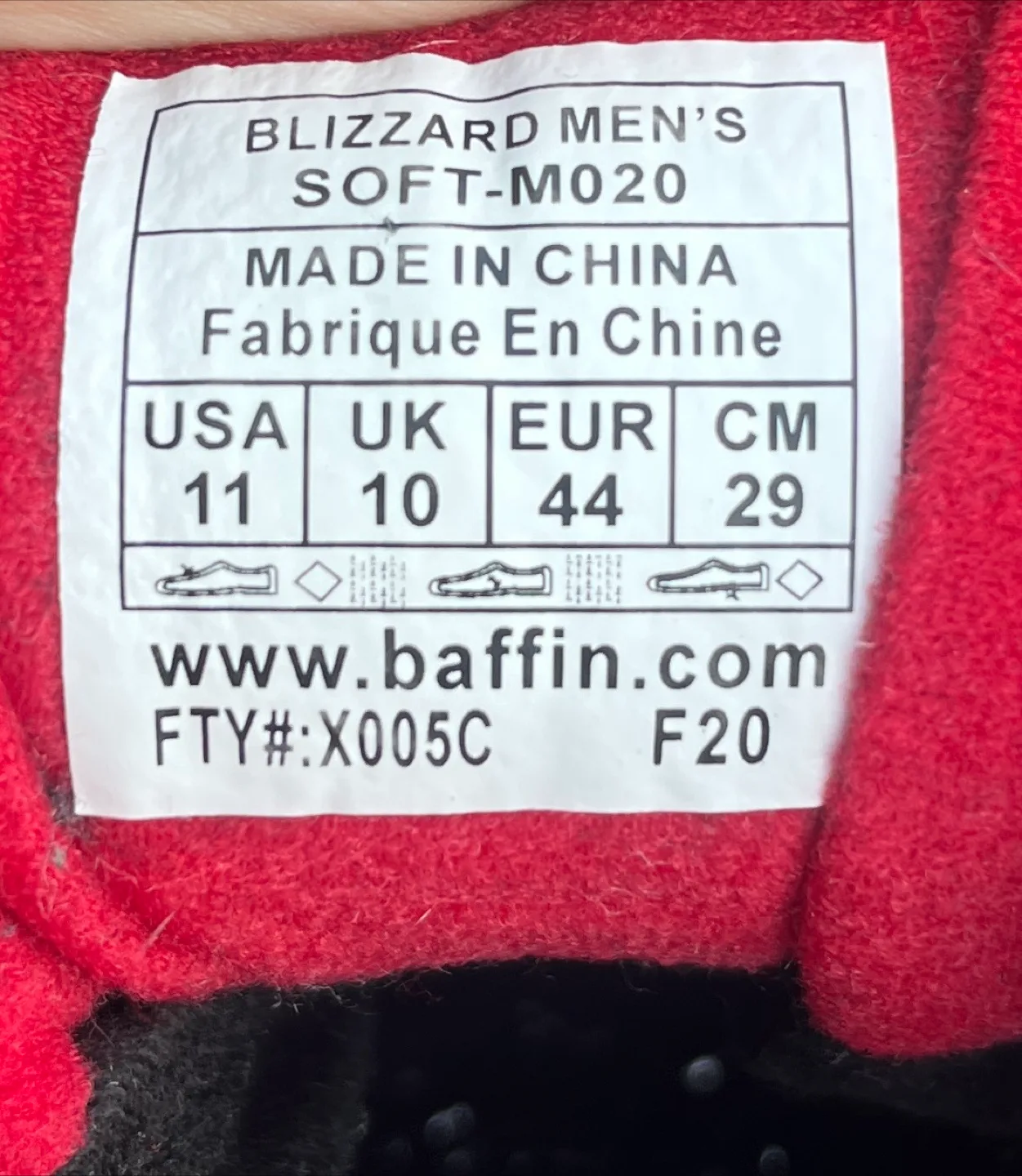 Baffin Black/Red Insulated Winter Boots image indicator(6)