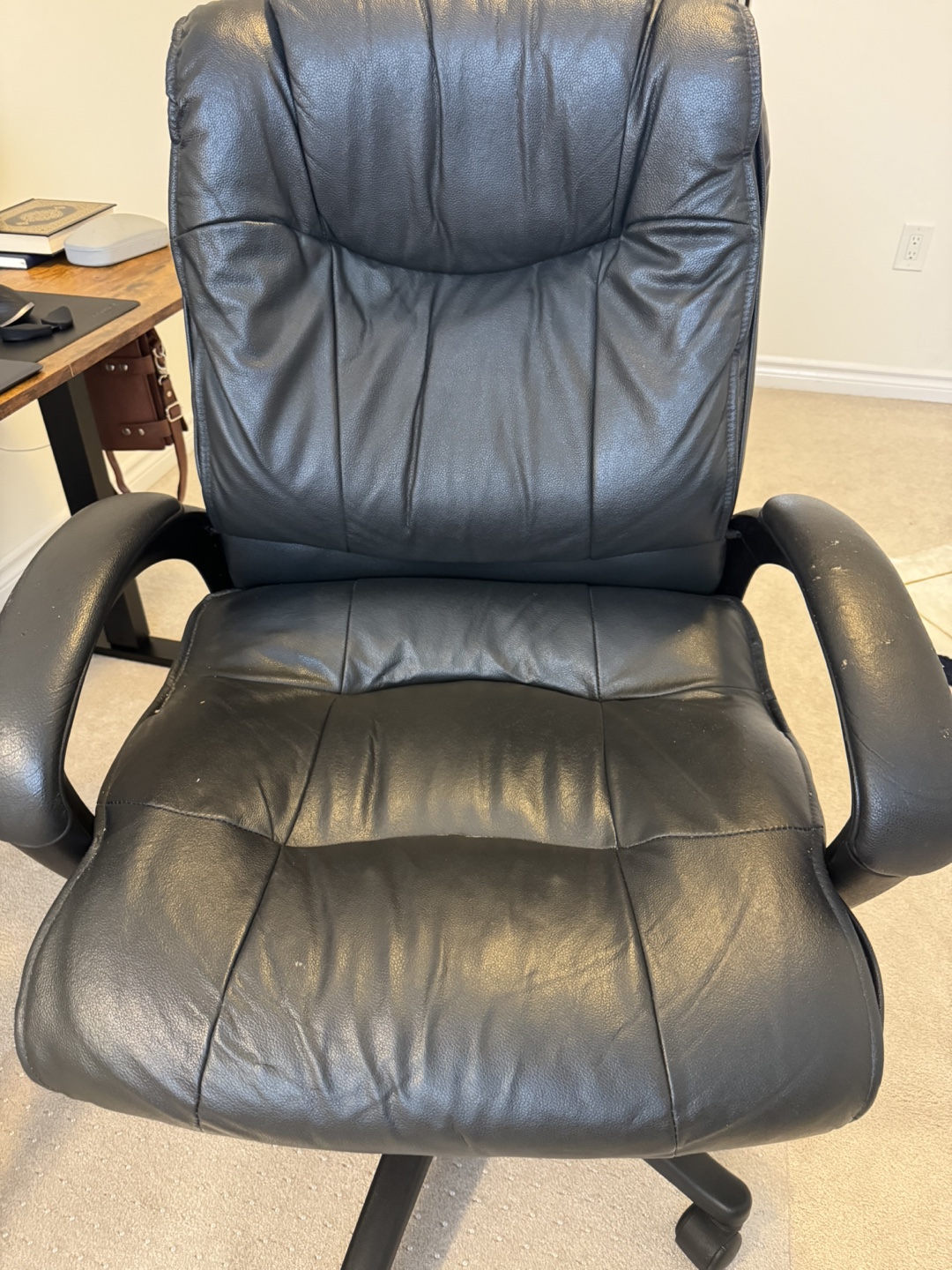 Black Leather Office Chair