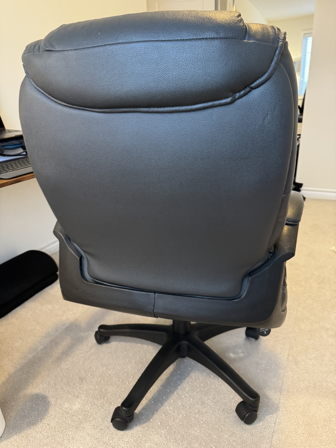 Black Leather Office Chair - photo 5