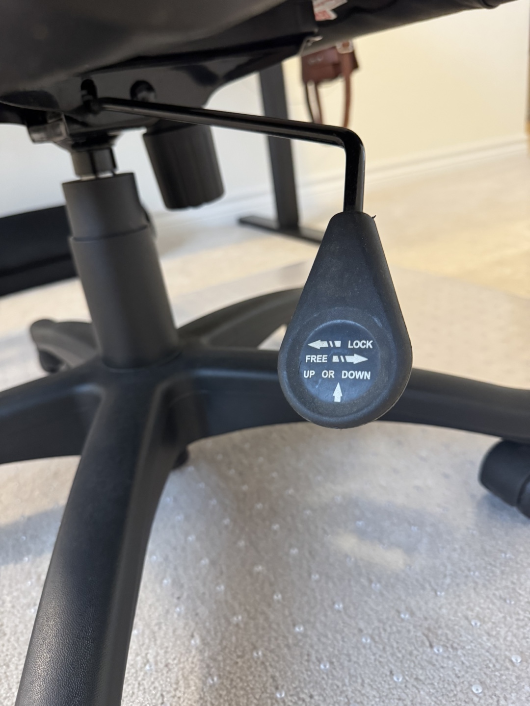 Black Leather Office Chair - photo 4