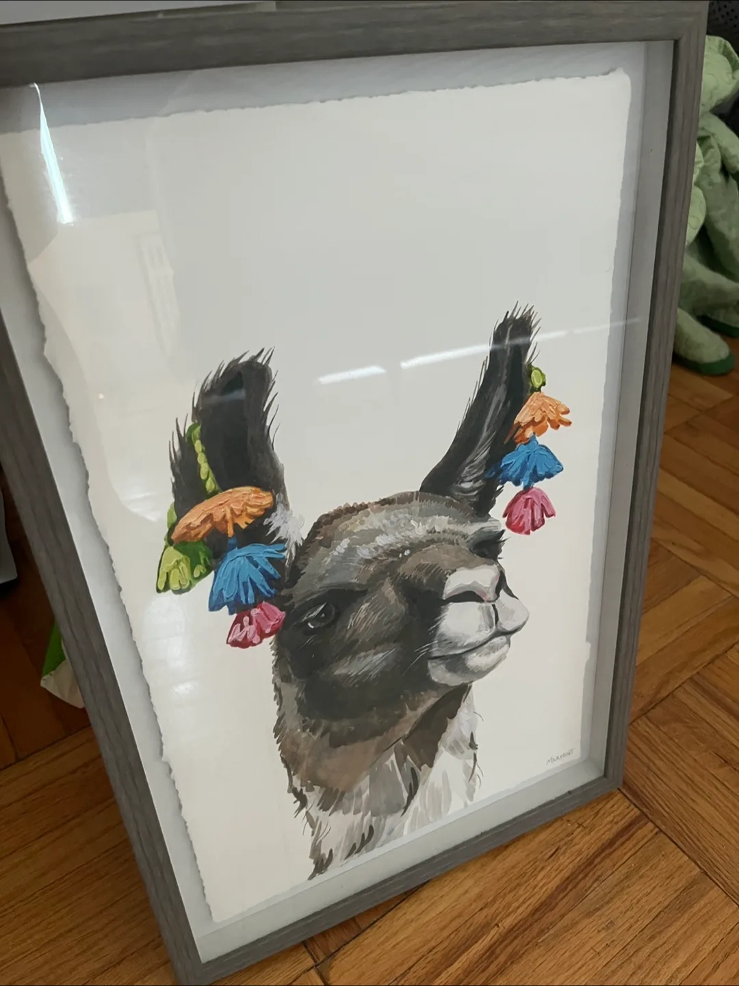 Llama framed art image indicator(2)