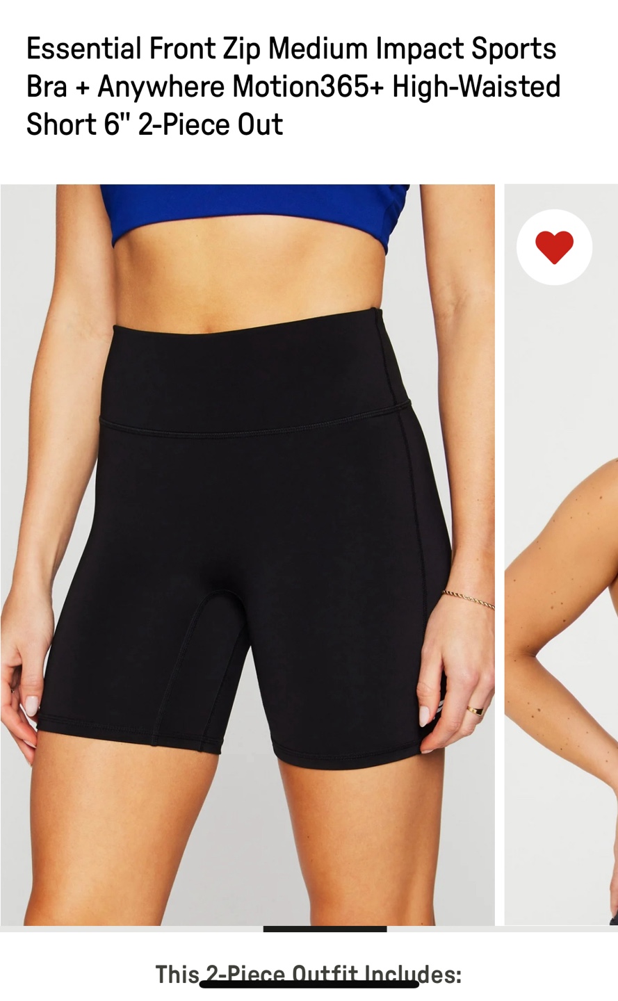 Girlfriend Collective Sports Bra & Shorts Set - photo 2