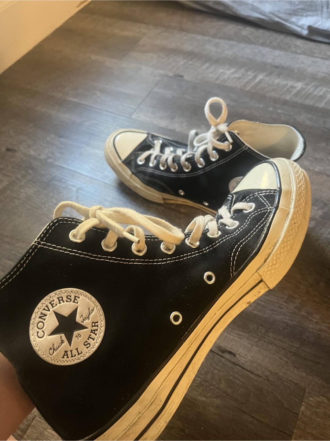 (US9.5)Converse Chuck 70 High Tops - Black - photo 2