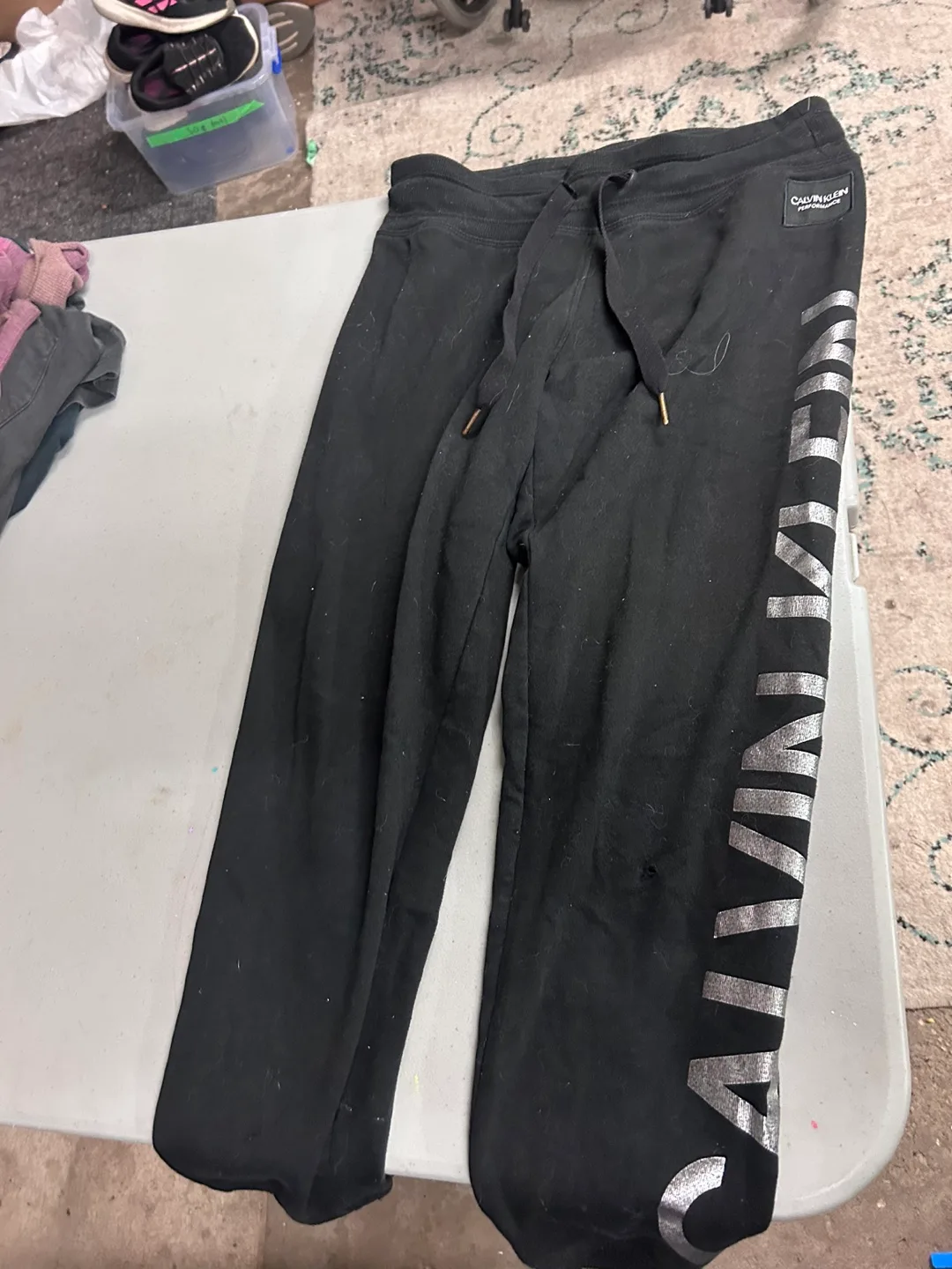 Calvin Klein Performance Black Joggers - Size S thumbnail