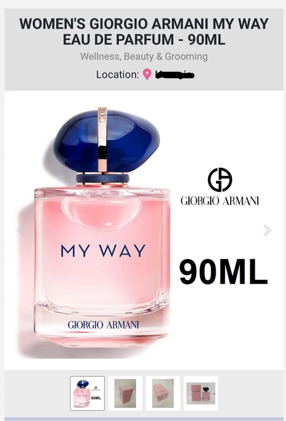 Giorgio Armani My Way Eau de Parfum 90ml image indicator(2)