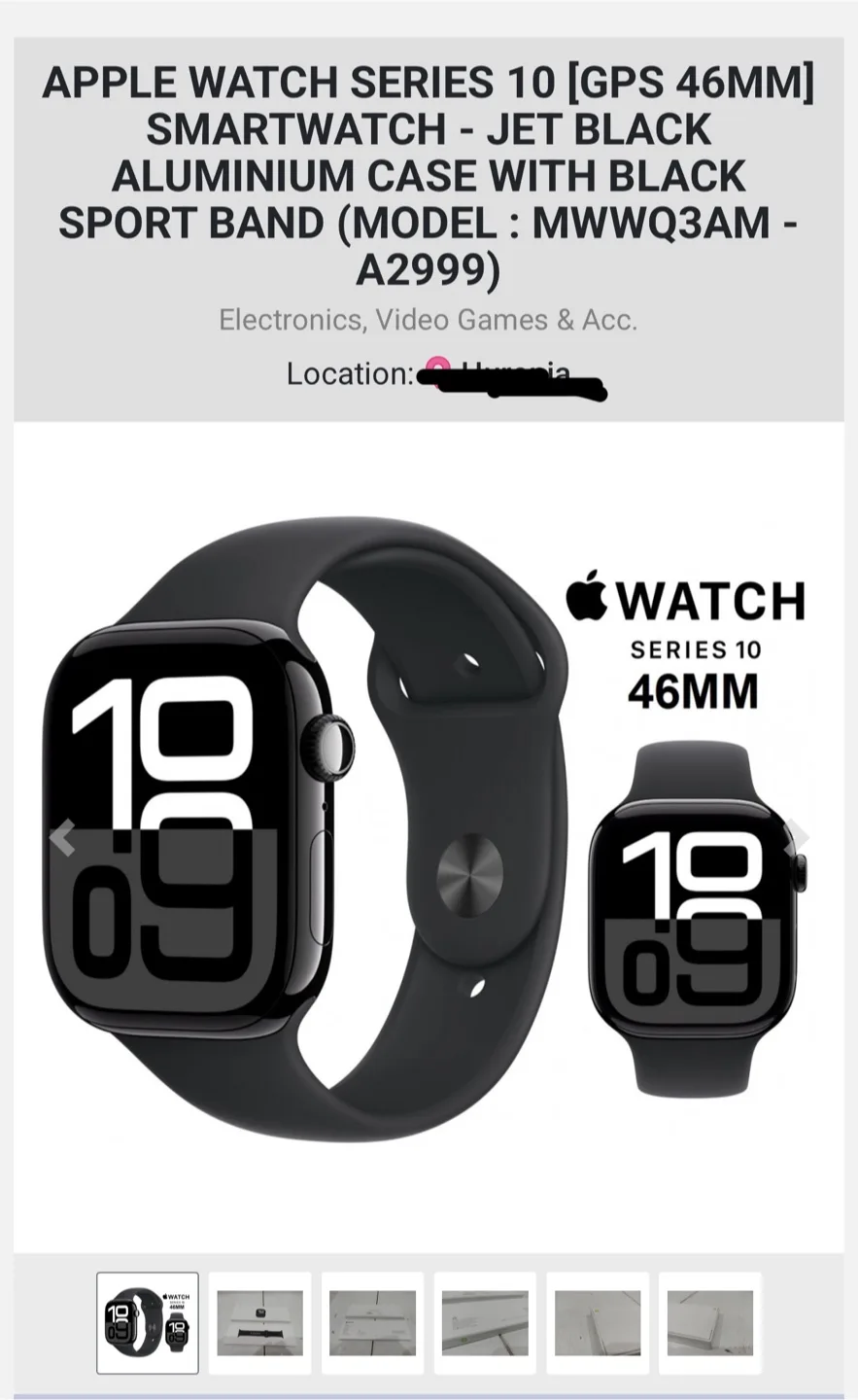 Apple Watch Series 10 46mm Jet Black - New thumbnail