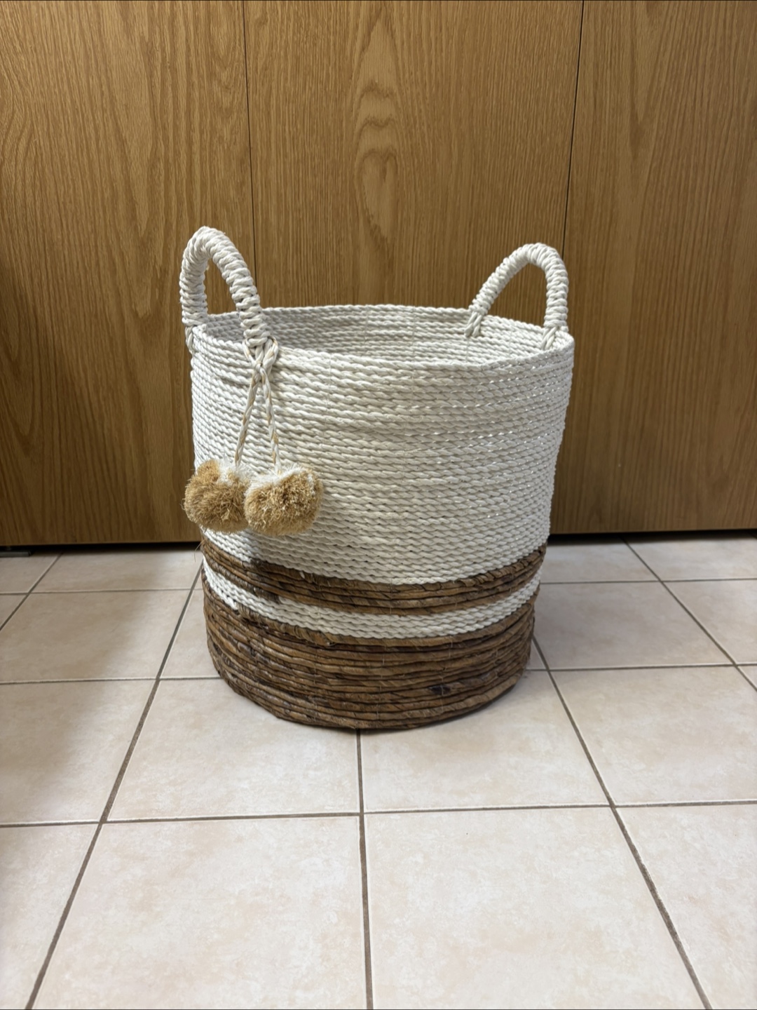 Woven Basket with Handles