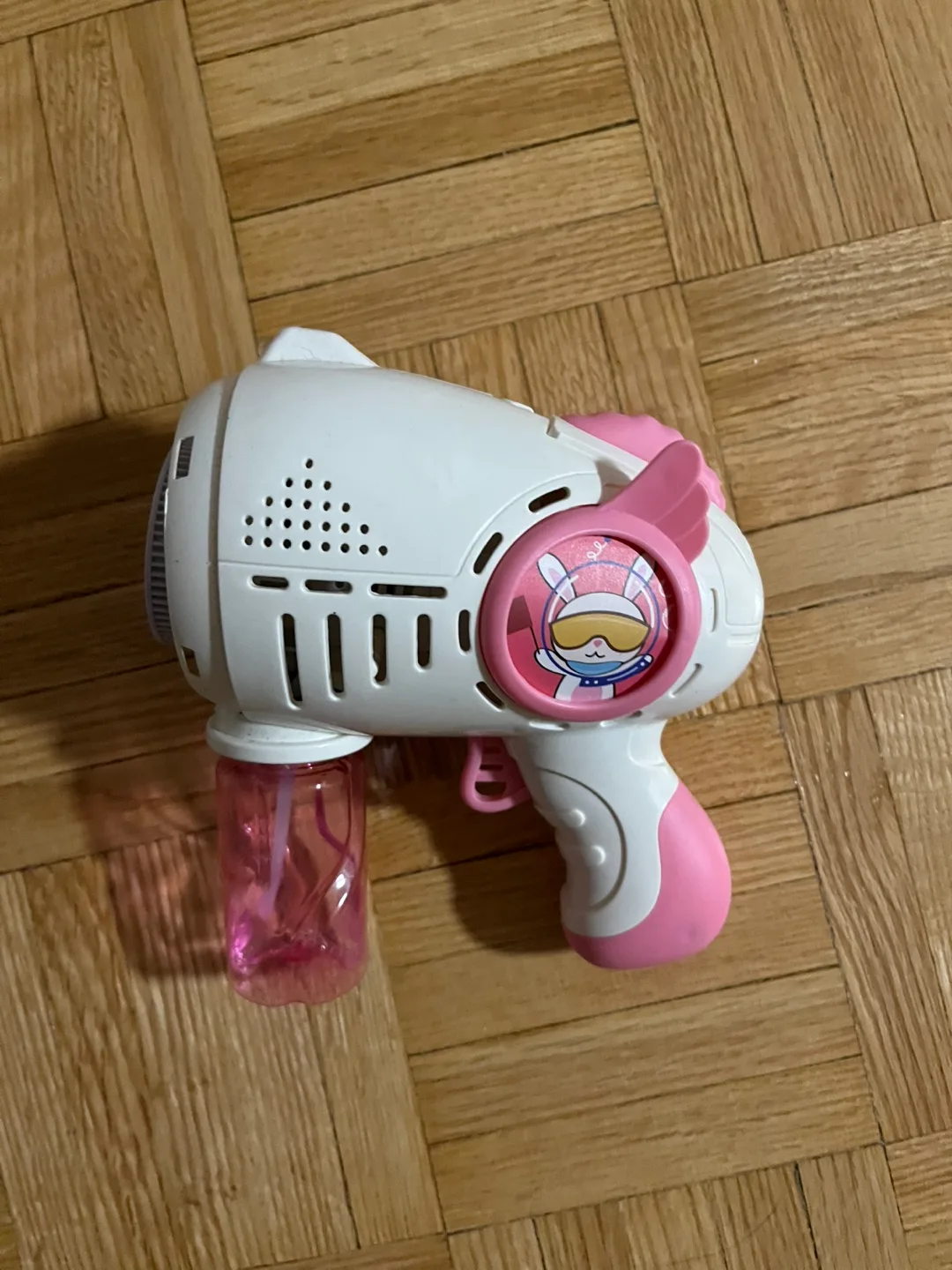 Pink & White Bubble Gun thumbnail
