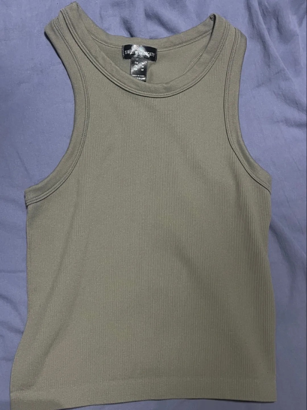 Street Society Ribbed Tank Top - Size M thumbnail
