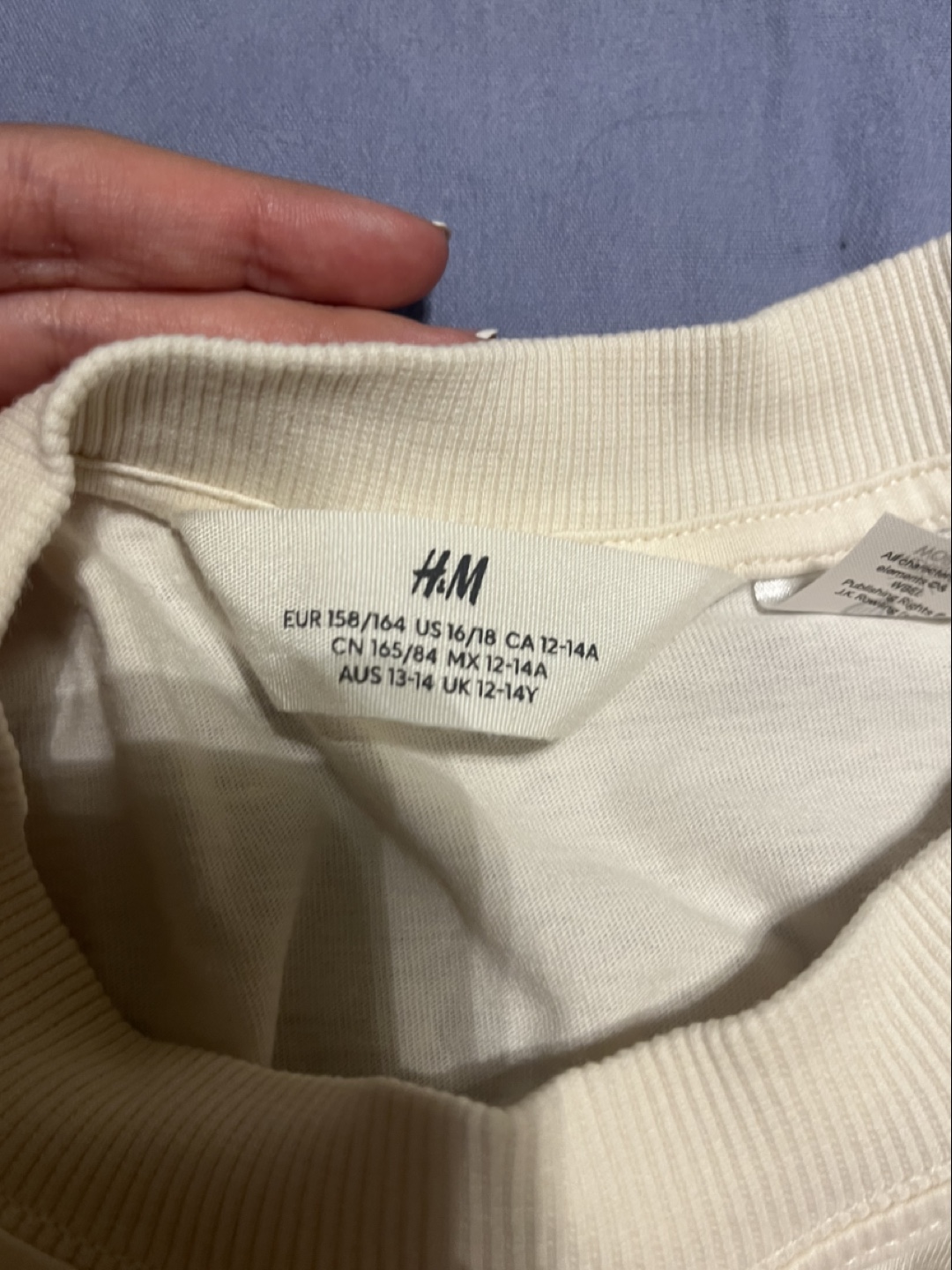 H&M Hogwarts Long Sleeve Shirt - Size 12-14 - photo 2