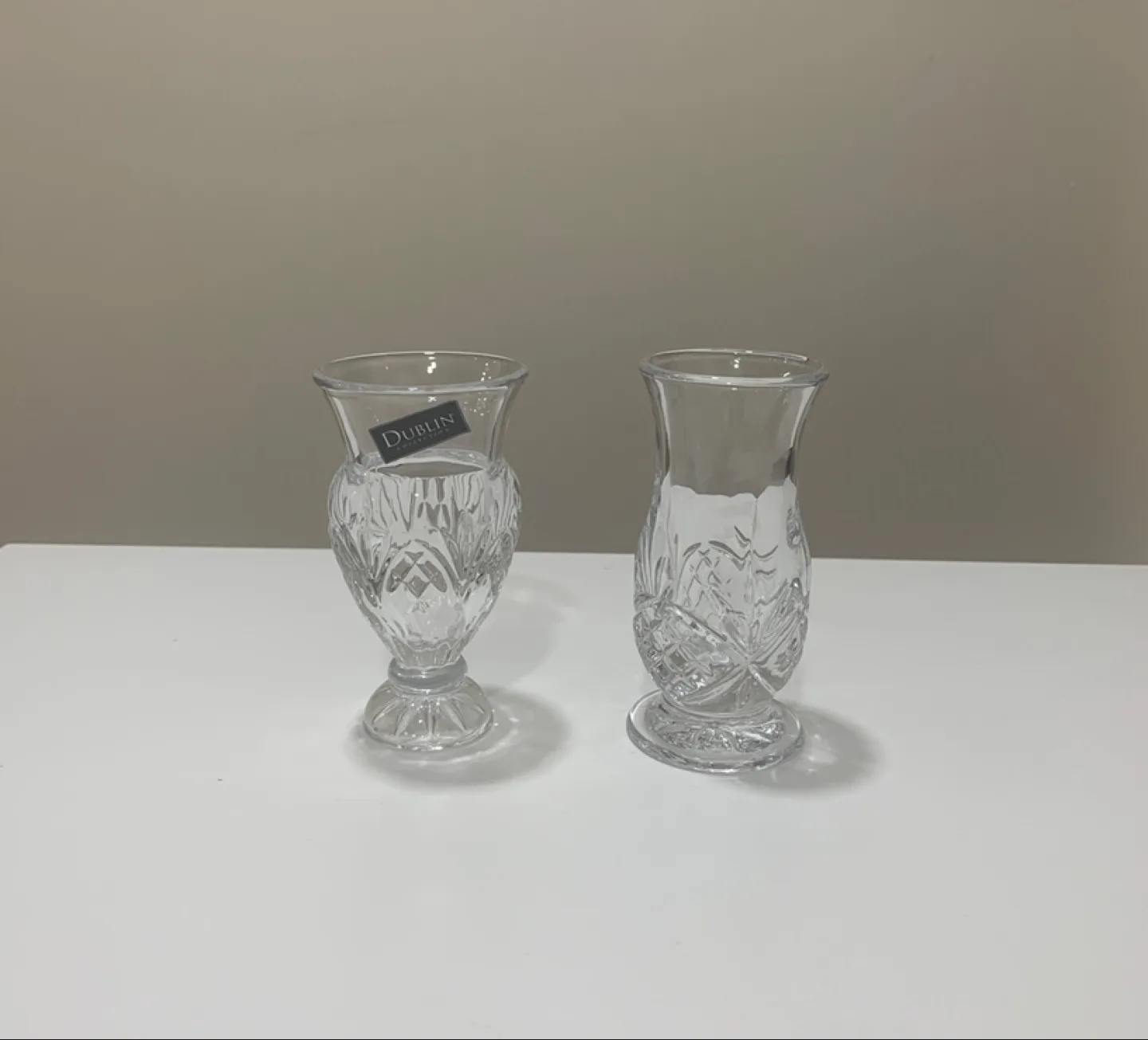 Dublin Crystal bud Vases🧡 thumbnail