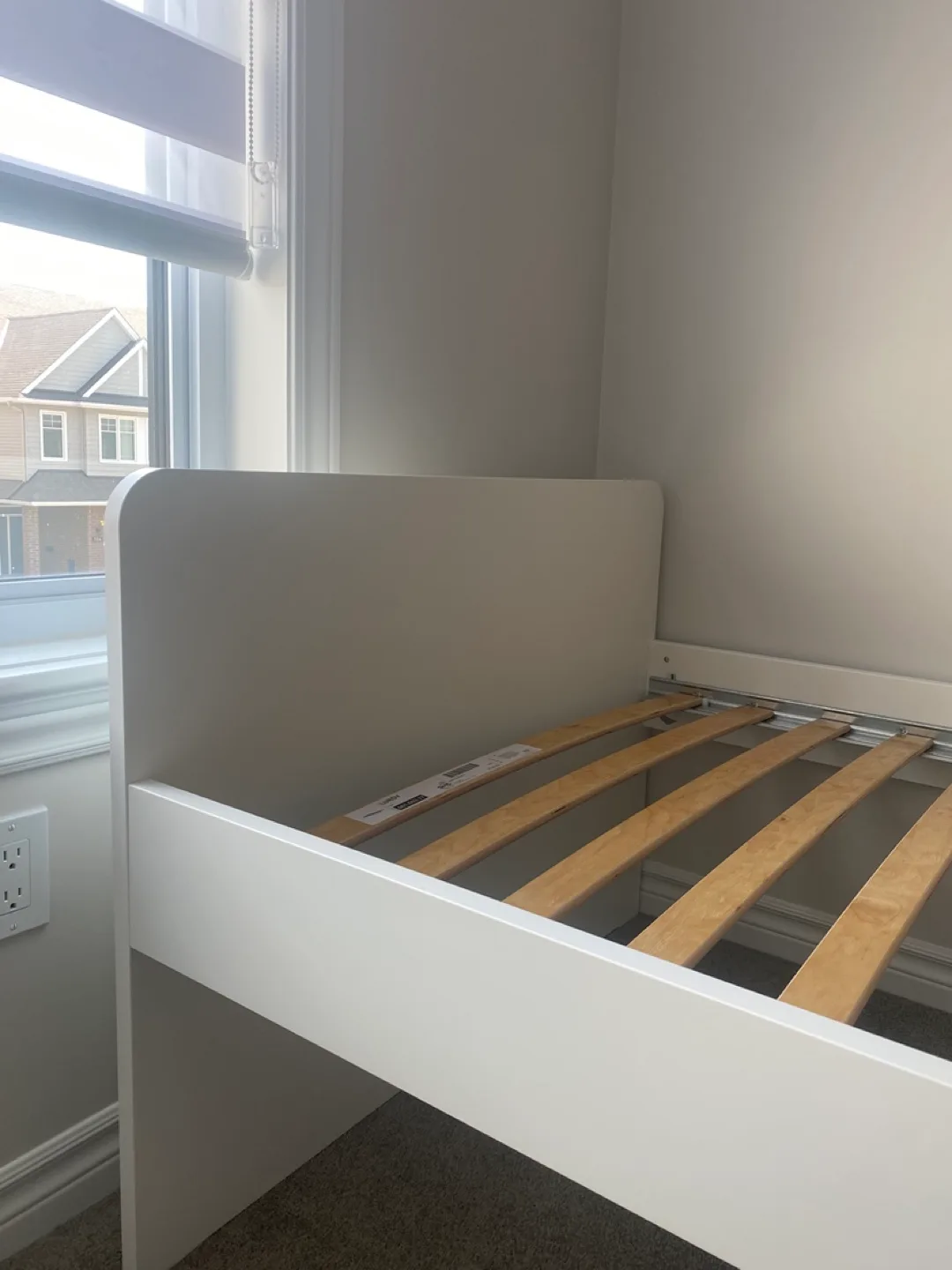 IKEA SLÄKT White Twin Bed Frame image indicator(2)