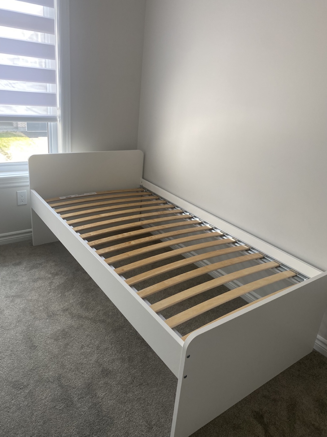 IKEA SLÄKT White Twin Bed Frame