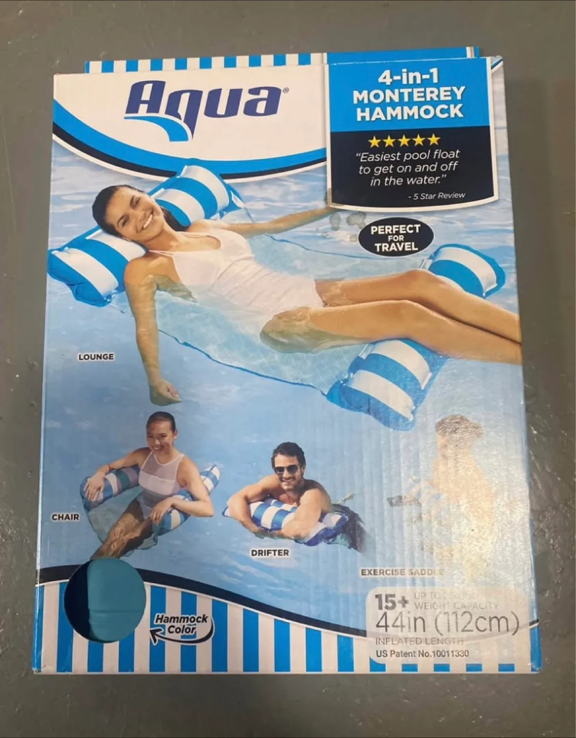 Aqua Leisure Monterey Hammock 4-in-1 Pool Float 🧡 thumbnail