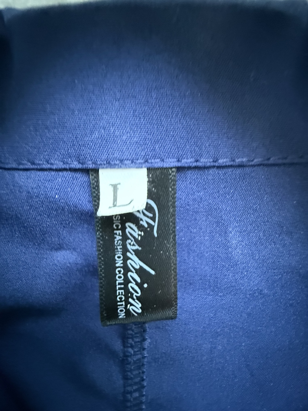 Fashion Navy Blue Dress - Size L - photo 3