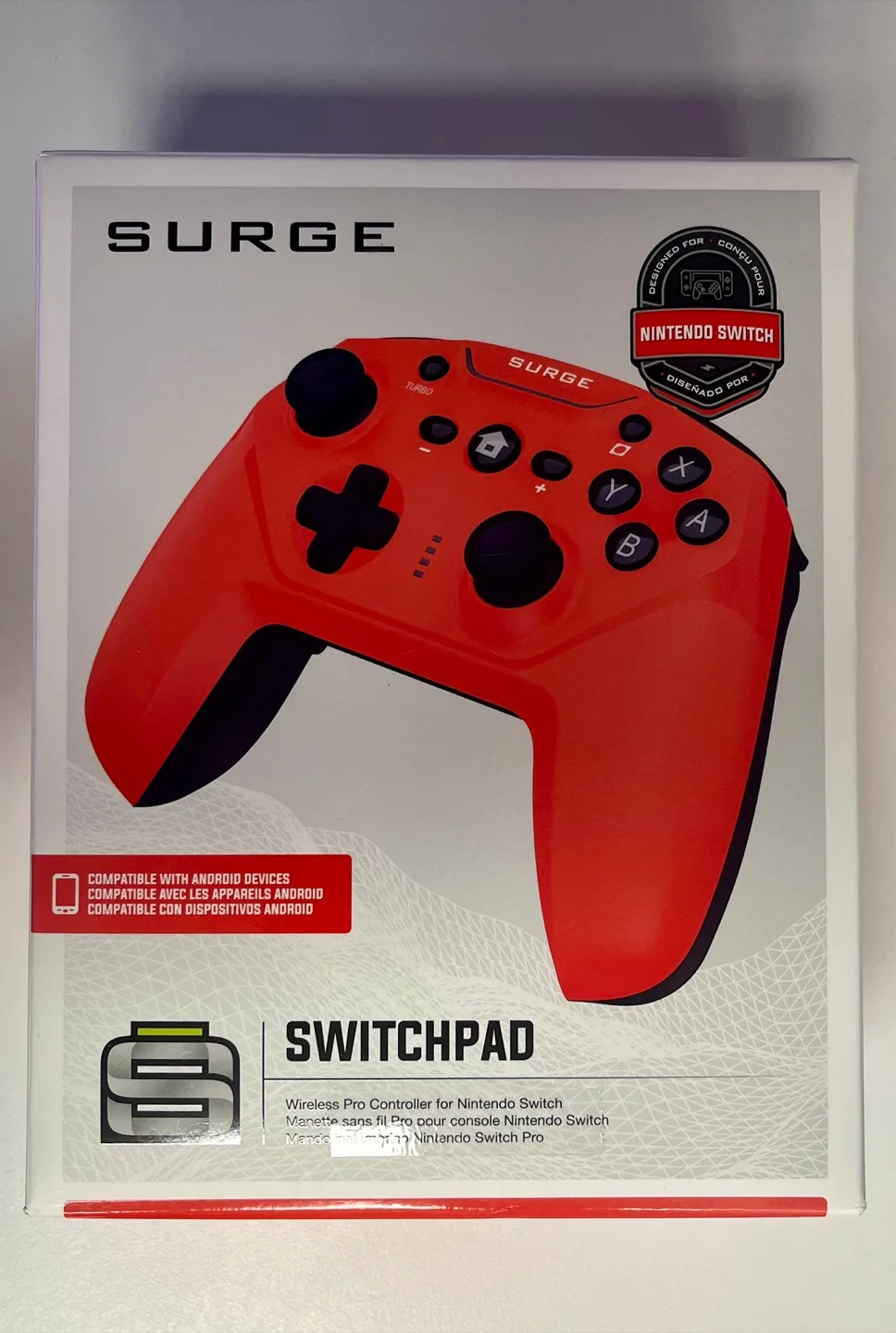 New - Surge Switchpad Wireless Pro Controller - Red 🧡 image indicator(2)