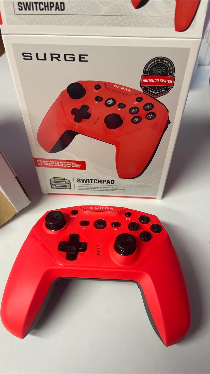 New - Surge Switchpad Wireless Pro Controller - Red 🧡 thumbnail
