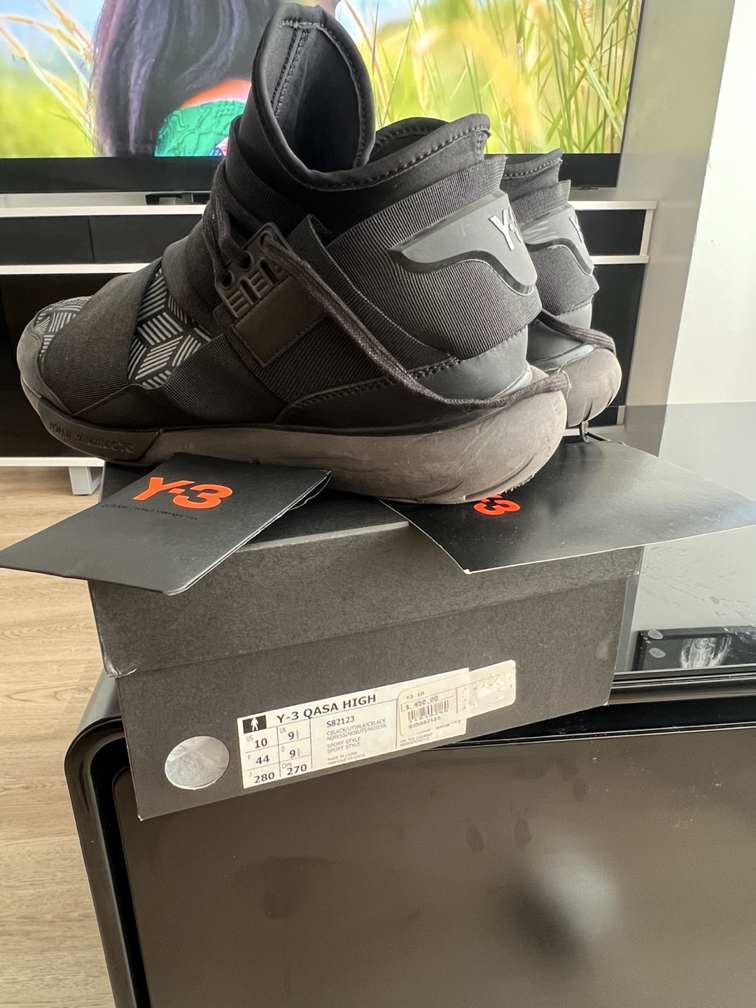 Y-3 Qasa High Sneakers, Size 10 US