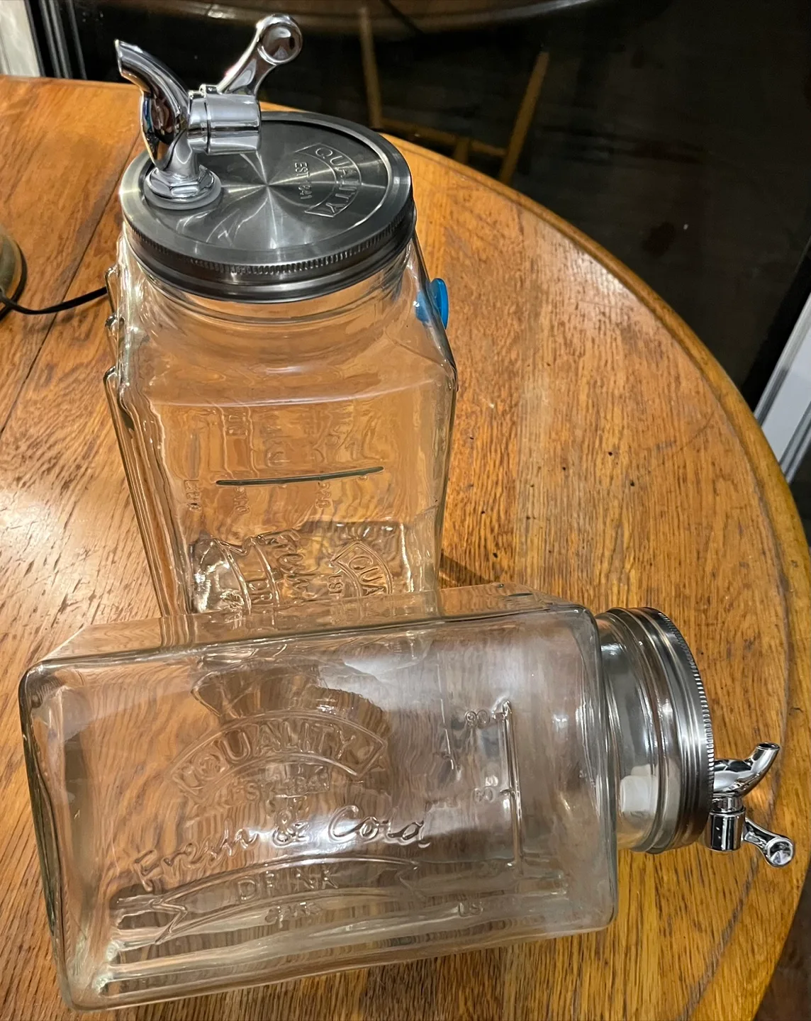 Two Glass Juice Jugs thumbnail