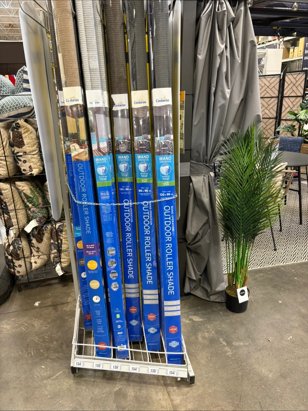 🧡 Coolaroo 8x8 Indoor/Outdoor Crank Roller Shade image indicator(2)